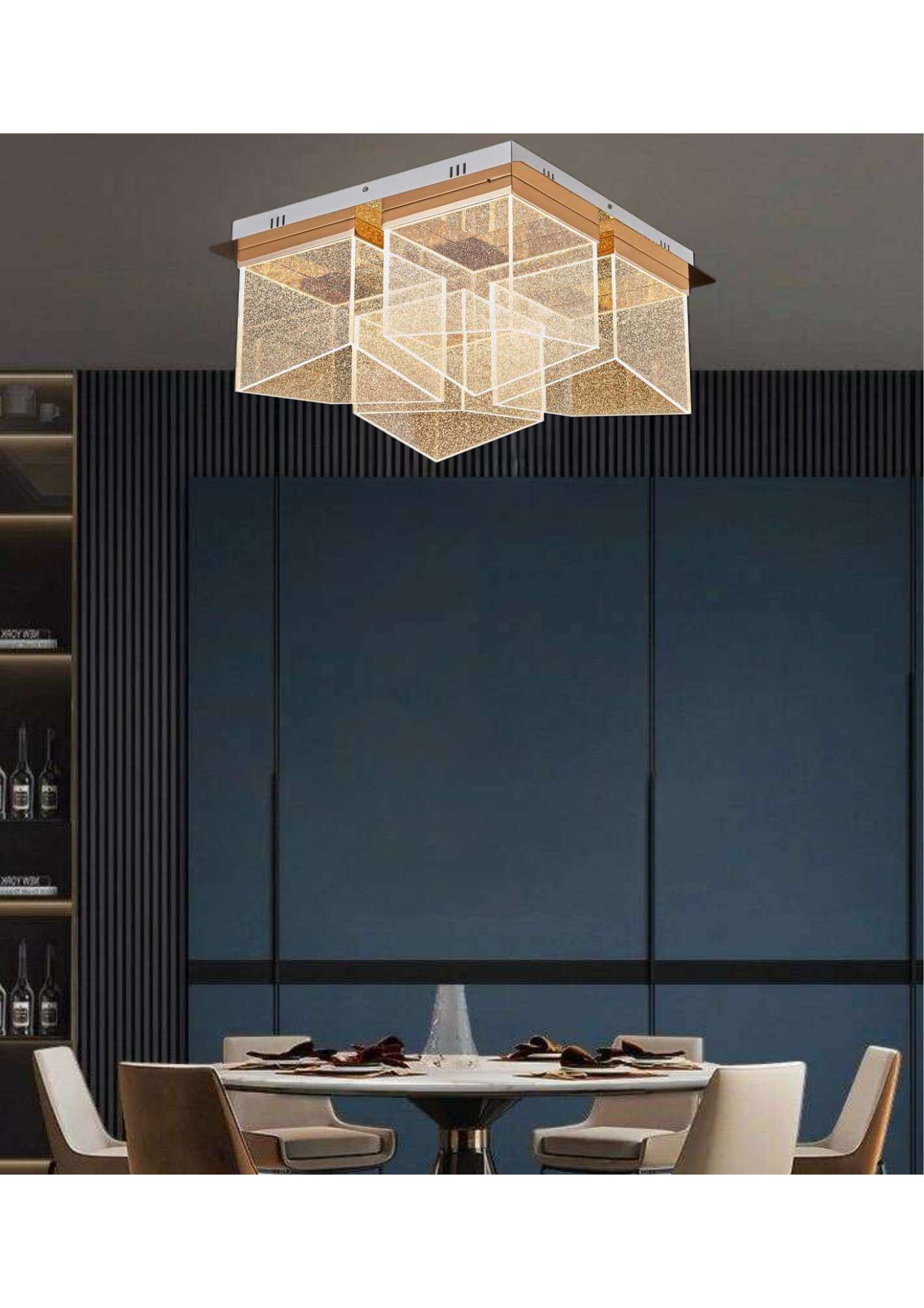 Beyond Lights - Geometric Crystal Ceiling Light-LC